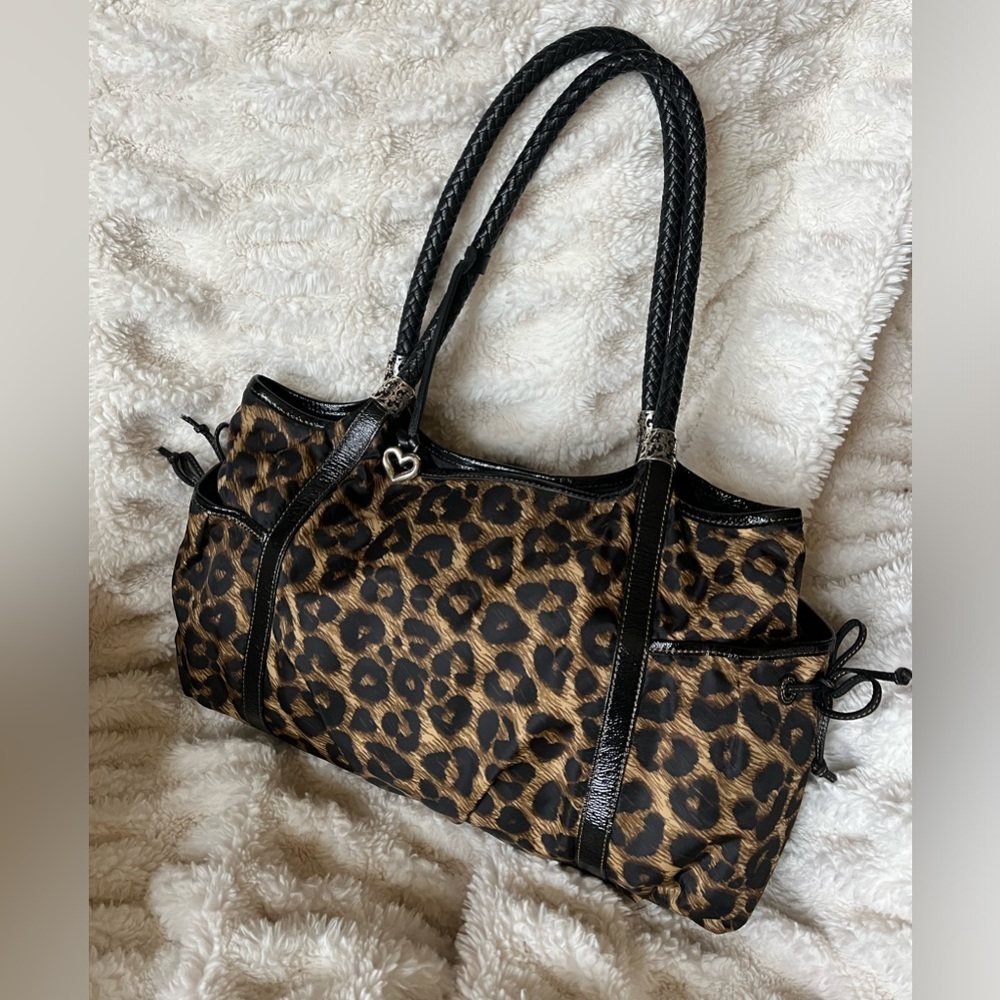 **SOLD** Authentic Brighton Leopard Print Shoulder Bag